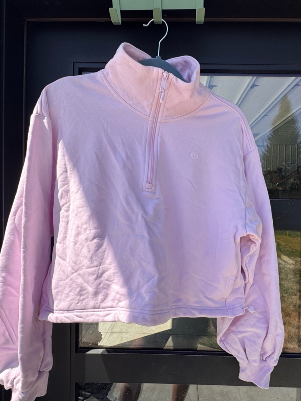 lululemon athletica Light Pink Half-Zip Pullover Sweatshirt